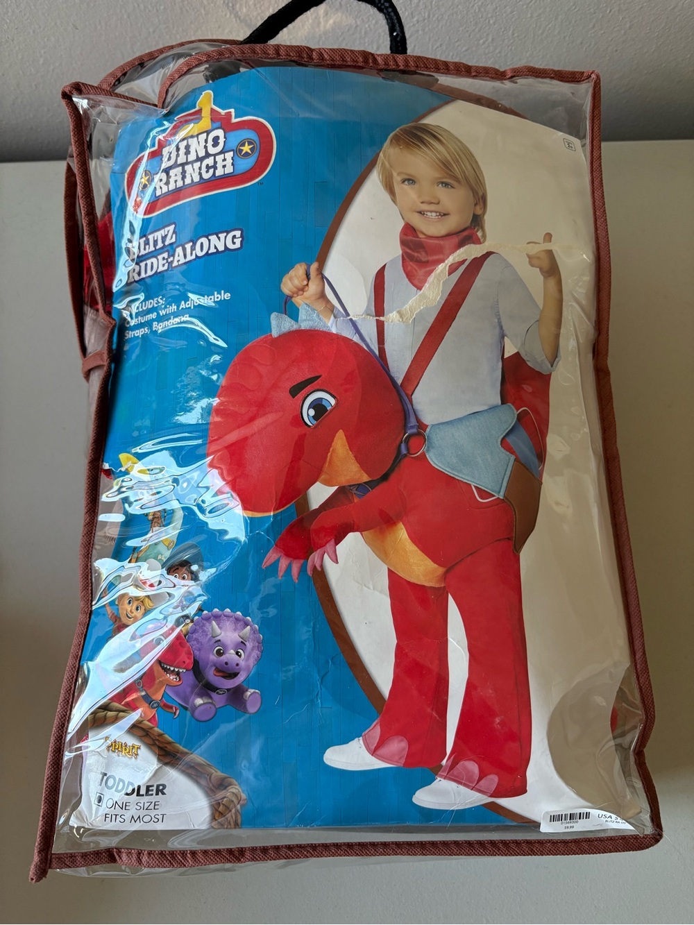 Spirit Red Dino Ride-Along Toddler Costume